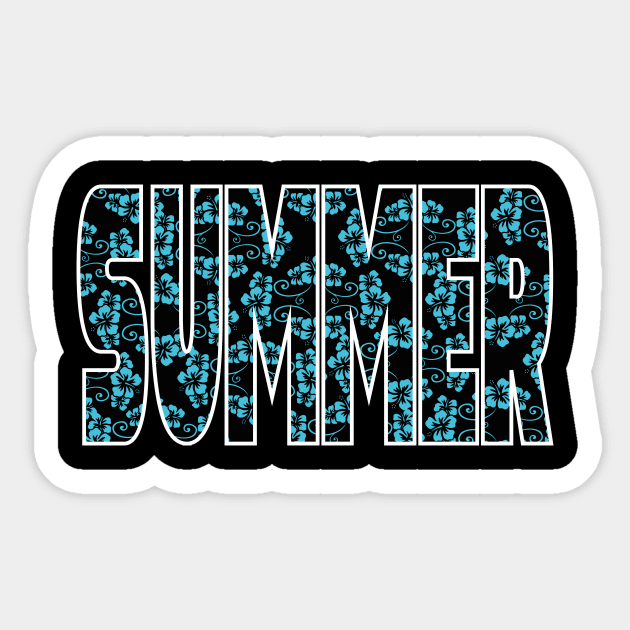 SUMMER floral design tee Sticker by JDP Designs